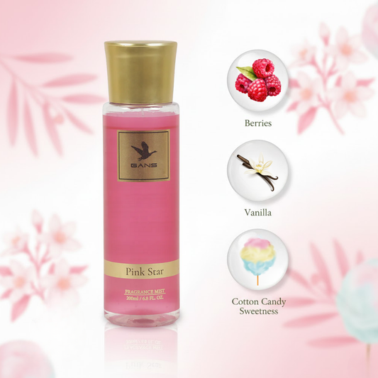 Pink Star Body Mist for Women- 200ml