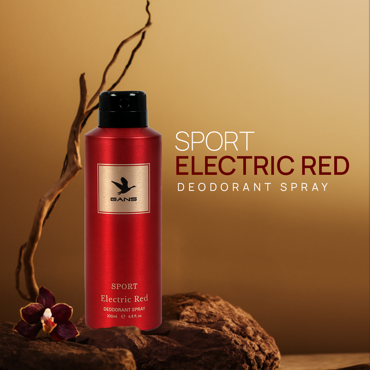 GANS Electric Red Perfume Deodorant Spray – 200ml