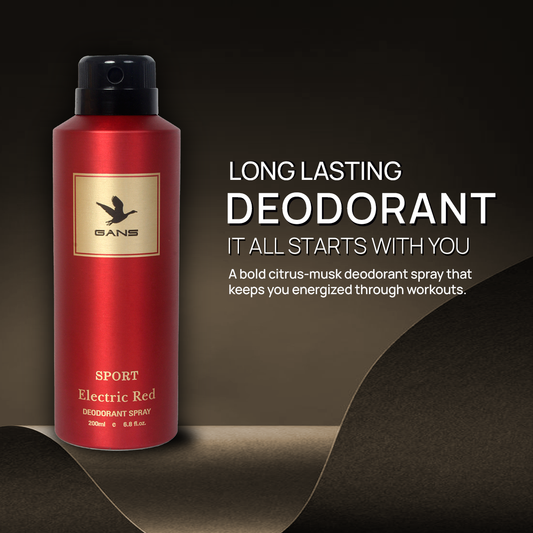 GANS Electric Red Perfume Deodorant Spray – 200ml