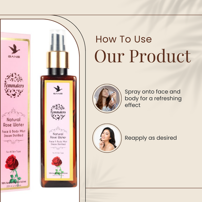 Skincare Natural Rose Water 200ML