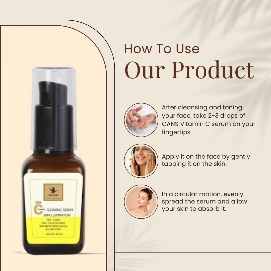 Vitamin C Glowing Face Serum 30ML For Men And Women