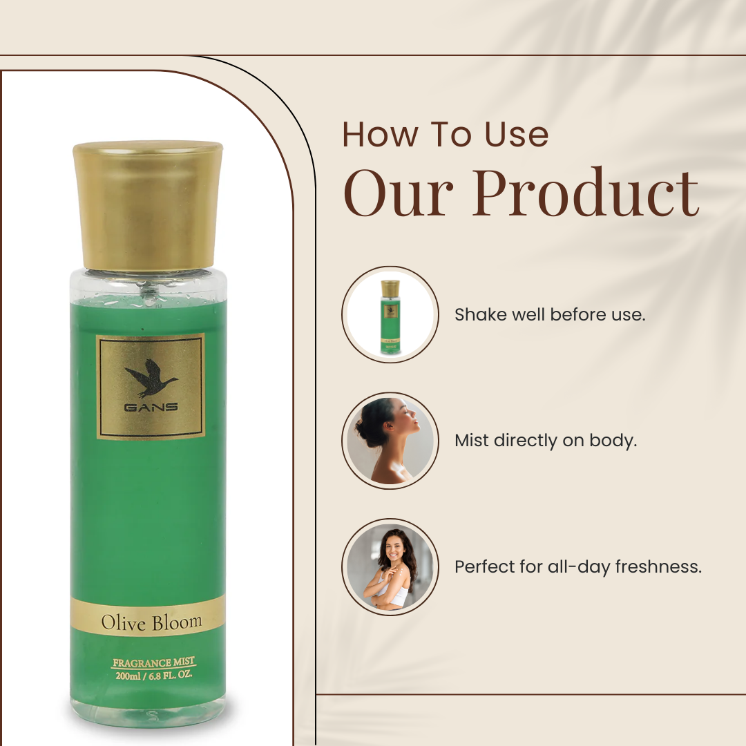 Olive Bloom Body Mist for Women- 200ml