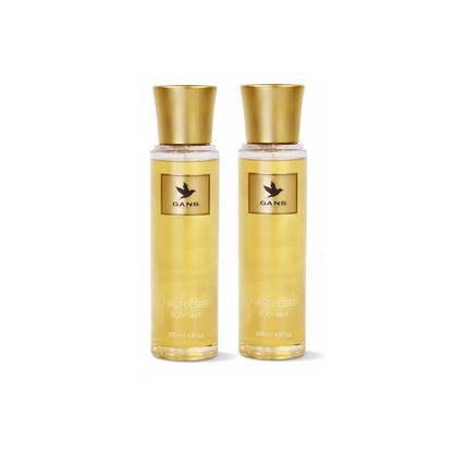 GANS First Desire Body Mist for Women – 200ml Each (Combo Pack of 2) | Fresh, Fruity & Long-Lasting Fragrance | Paraben-Free | Lightweight Everyday Body Spray | Perfect for Gifting