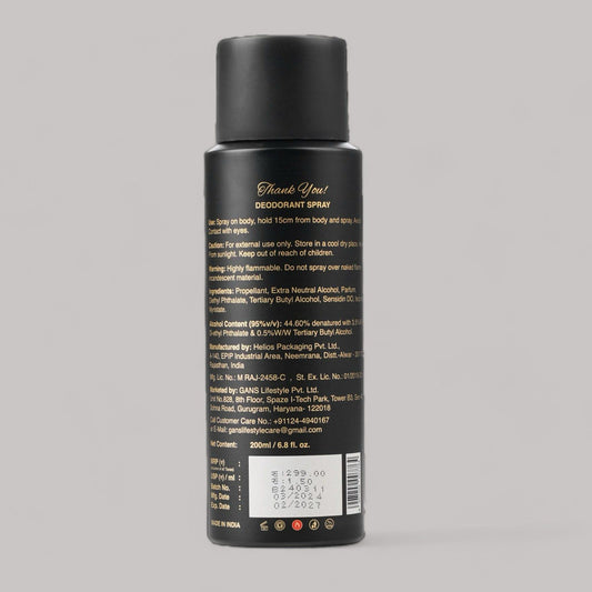 Thank You Deodarant Spray 200ML
