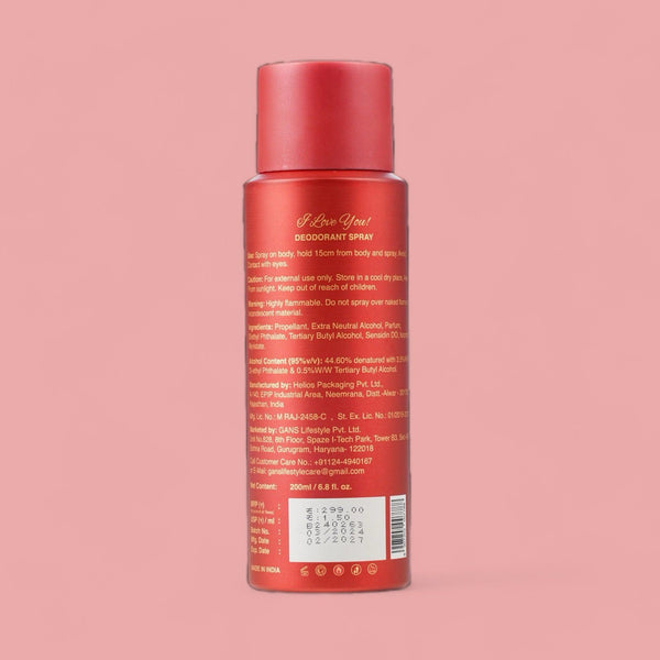 I Love You Deodorant Spray – 200ml