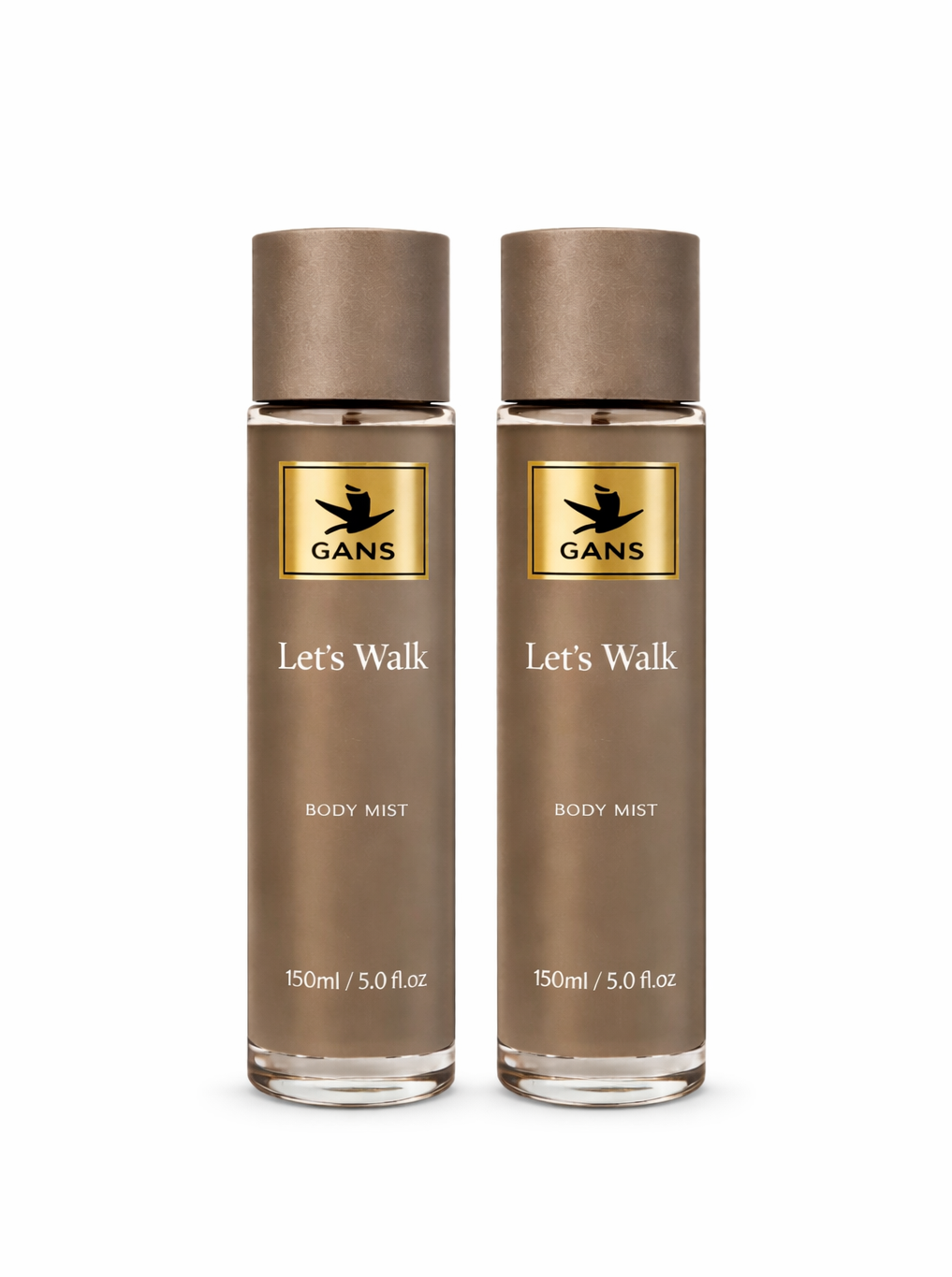 GANS Sports Body Mist Let’s Walk – 150ml Each (Combo Pack of 2) | Energetic, Refreshing & Long-Lasting Fragrance | Lightweight Everyday Body Spray | Perfect for Gifting | Unisex