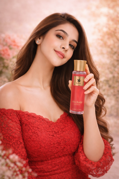 GANS Sexy Scarlet, Flirt With Me & Olive Bloom Body Mist Combo – 200ml Each (Combo Pack of 3) | Bold, Playful & Fresh Long-Lasting Fragrance | Paraben-Free | Lightweight Everyday Body Spray | Perfect for Gifting