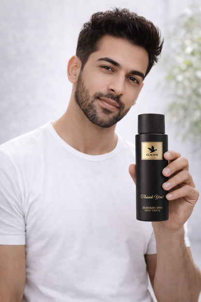 GANS Thank You & I Love You Deodorant Spray Combo Pack (200ml Each) | Long-Lasting Freshness | Quick-Dry Non-Sticky Body Spray | Daily Use Fragrance | For Men & Women