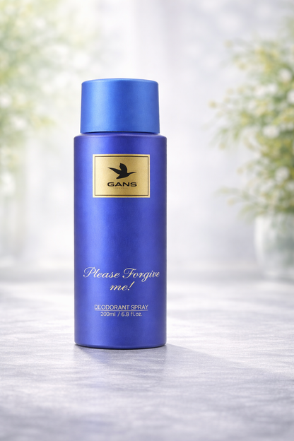 GANS Please Forgive Me & I Am Sorry Deodorant Spray Combo Pack (200ml Each) | Long-Lasting Freshness | Quick-Dry Non-Sticky Body Spray | Daily Use Fragrance | For Men & Women