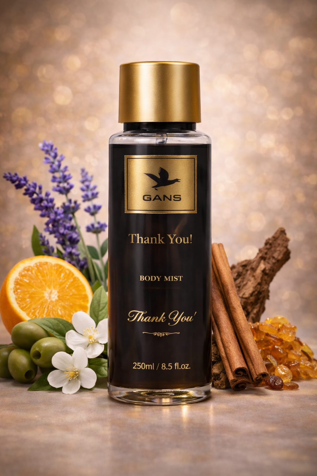 GANS Thank You Body Mist for Women – 250ml Each (Combo Pack of 2) | Fresh & Sweet Long-Lasting Fragrance | Paraben-Free | Lightweight Everyday Body Spray | Perfect for Gifting