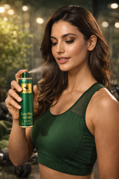 GANS Sports Body Mist Combo – Let’s Play & Let’s Walk – 150ml Each (Combo Pack of 2) | Refreshing, Energetic & Long-Lasting Fragrance | Paraben-Free | Lightweight Everyday Body Spray | Unisex | Perfect for Gifting