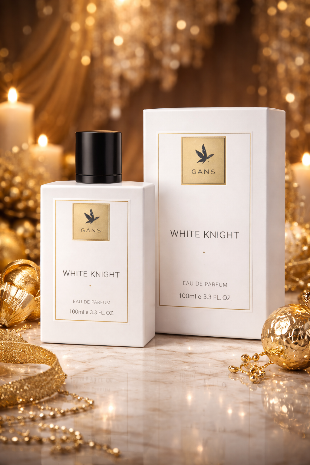 GANS White Horse & Dark Horse Eau De Parfum Combo Pack of 2 for Men (100 ML Each) | Long Lasting Oud & Woody Premium Fragrance | Strong Masculine Scent