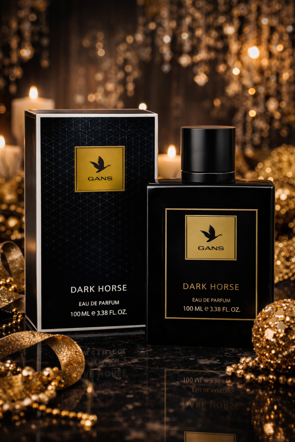 GANS White Horse & Dark Horse Eau De Parfum Combo Pack of 2 for Men (100 ML Each) | Long Lasting Oud & Woody Premium Fragrance | Strong Masculine Scent