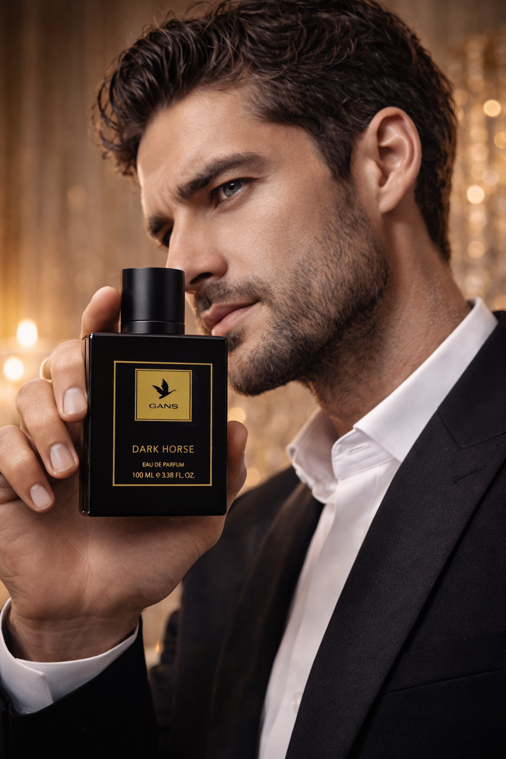 GANS White Horse & Dark Horse Eau De Parfum Combo Pack of 2 for Men (100 ML Each) | Long Lasting Oud & Woody Premium Fragrance | Strong Masculine Scent