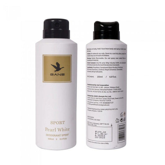 Pearl White Sport Deodorant Spray 200ML