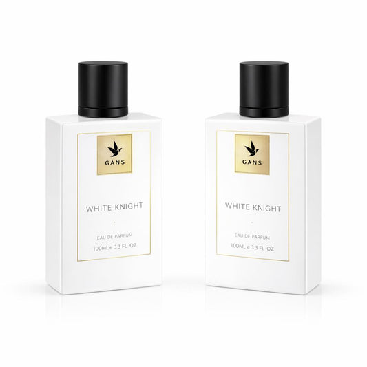 GANS White Horse Eau De Parfum for Men Combo Pack of 2 (2x100 ML) | Exotic Oud Fragrance | Long-Lasting Premium Perfume