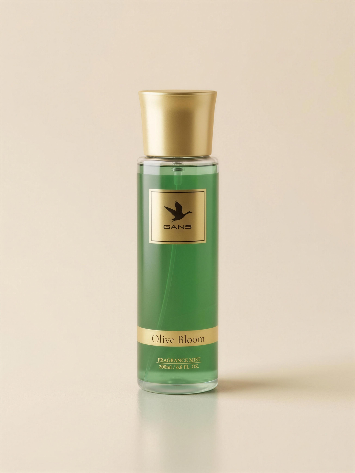 GANS Olive Bloom Body Mist 200ml packshot on cream