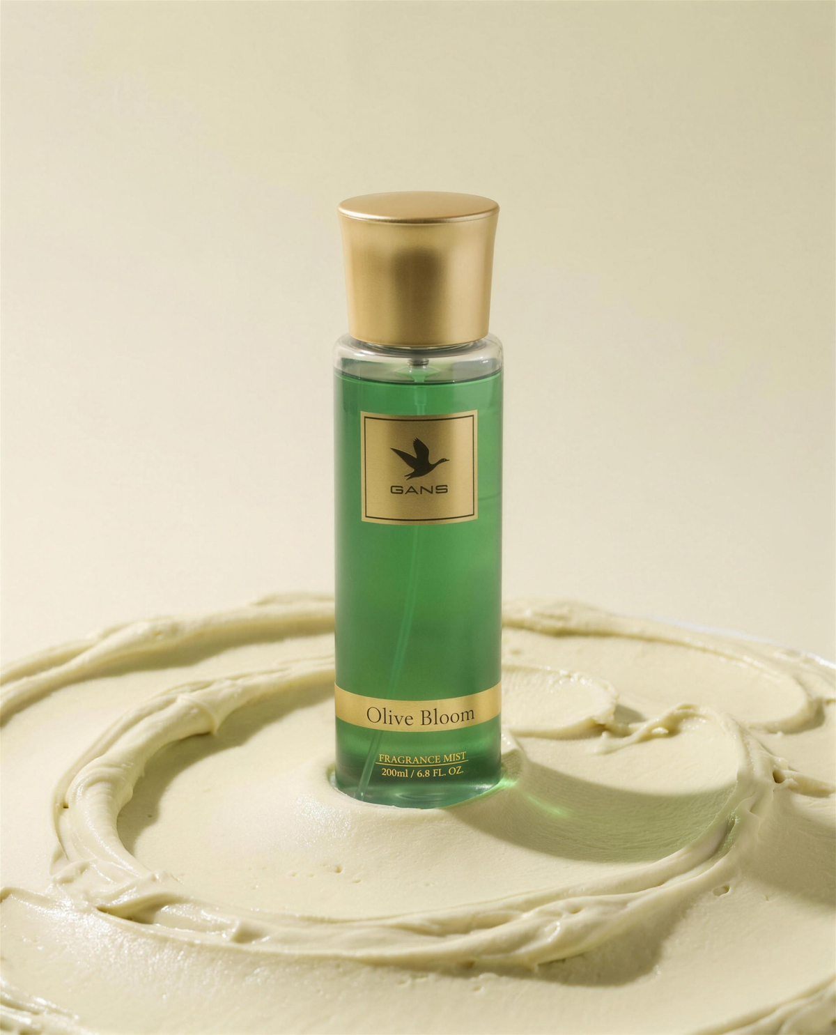 Olive Bloom body mist on pistachio ice cream
