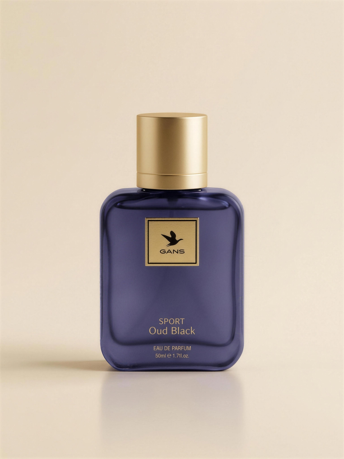 GANS Oud Black Eau de Parfum 50ml packshot on cream