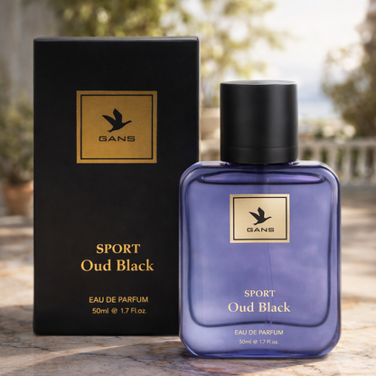 GANS Electric Red & Oud Black Eau De Parfum Combo Pack of 2 (50 ML Each) | Long Lasting Citrus & Oud Premium Fragrance | Fresh & Bold Unisex Perfume
