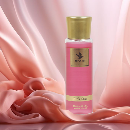 GANS Sunset, Pink Star & First Desire Body Mist Combo – 200ml Each (Combo Pack of 3) | Warm, Floral & Fruity Long-Lasting Fragrance | Paraben-Free | Lightweight Everyday Body Spray | Perfect for Gifting
