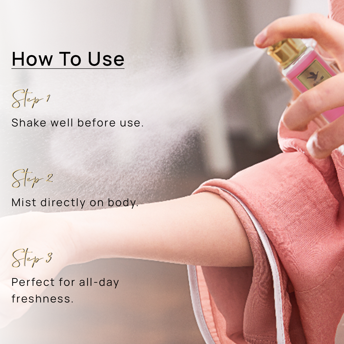 Pink Star Body Mist for Women- 200ml