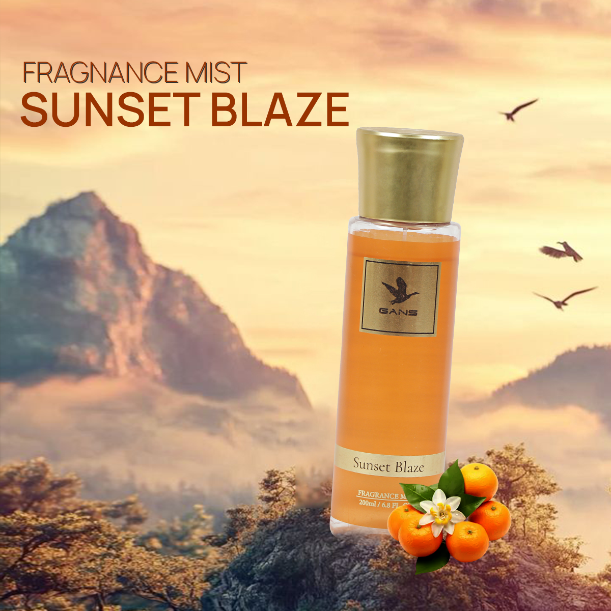 Sunset Blaze Body Mist for Women -200ml