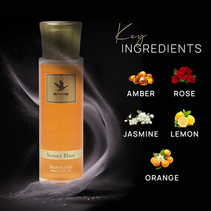 Sunset Blaze Body Mist for Women -200ml