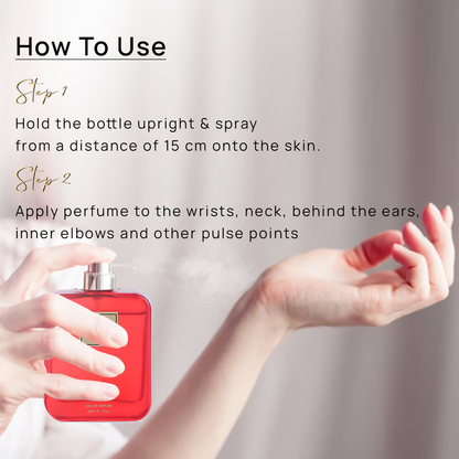 GANS Electric Red & Oud Black Eau De Parfum Combo Pack of 2 (50 ML Each) | Long Lasting Citrus & Oud Premium Fragrance | Fresh & Bold Unisex Perfume